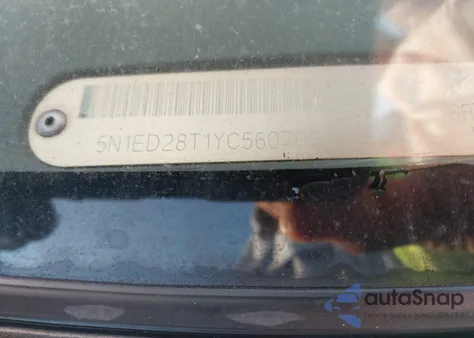 2000 Nissan Xterra Se/Xe z USA, uszkodzony, nr VIN 5N1ED28T1YC560703